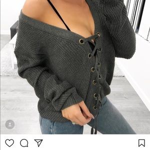 Crop sweater